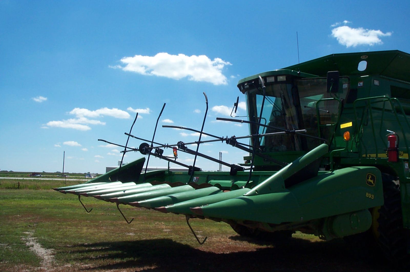 Corn reel on John Deere